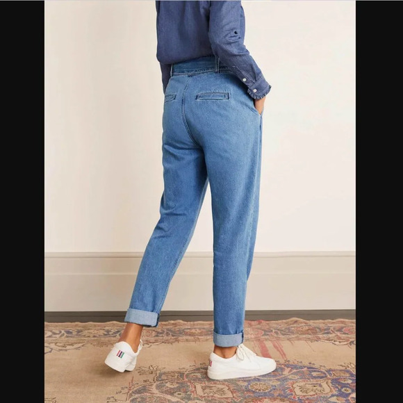 Boden Bude Pants Womens Size 10 Regular Light Vintage Jeans High Rise Trouser - Picture 3 of 10